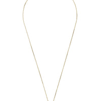 Gold chain necklace with hexagon evil eye charm pendant