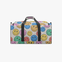Smiley Face Funky Duffle Bag Cute Canvas