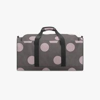 Brown Polka Dot Duffle Bag