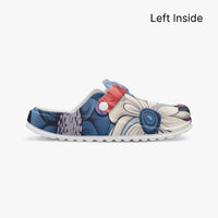 Women's Blue Floral EVA Clogs