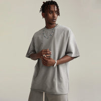 Faded Raw Hem Oversized Unisex T-shirt S-2XL