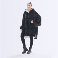 Unisex Sherpa LIned Blanket Hoodie-0
