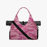 Women's Pink Camo Gym Bag in Canvas
