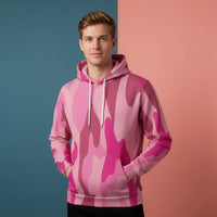 Pink Camo Hoodie | Unisex Streetwear Pullover