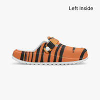 Women's Orange Tiger Print EVA Clogs