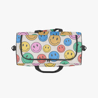 Smiley Face Funky Duffle Bag Cute Canvas