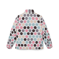 Women's Puffer Coat | Playful Polka Dot Print Quilted Outerwear