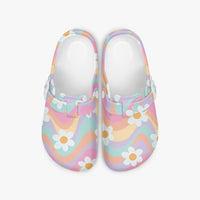 Daisy Floral Multi Coloured EVA Clogs Nurse Work Shoes