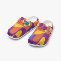 Women's Multi Colour Funky Print EVA Clogs