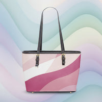 Pink And White Handbags | Pink Leather Handbag