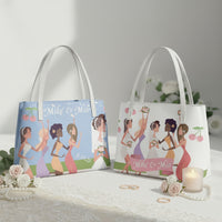 Bride Tote Bag, Cherry Bridal shower gift, Bachelorette Purse, Honeymoon handbag, Customized Wedding Bags