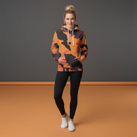 Blaze Ember Orange Camo Hoodie | Unisex Streetwear Pullover