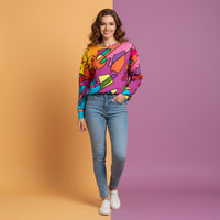 Abstract Print Sweater | Aesthetic Artistic Pattern Unisex Pullover