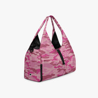 Women's Pink Camo Gym Bag in Canvas