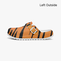 Women's Orange Tiger Print EVA Clogs