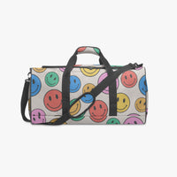 Smiley Face Funky Duffle Bag Cute Canvas