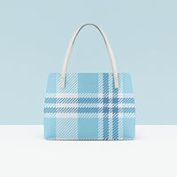 Blue Plaid Handbags | Blue Shoulder Handbag