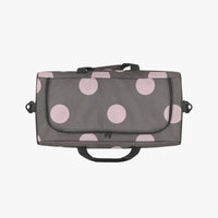 Brown Polka Dot Duffle Bag