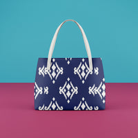 Navy Blue And White Handbags | Blue Shoulder Handbag