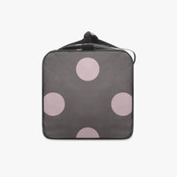 Brown Polka Dot Duffle Bag