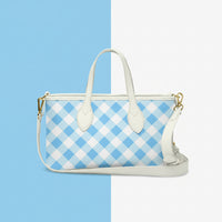 Blue Gingham Bag | Blue Mini Handbag