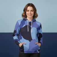 Blue Camo Hoodie | Unisex Streetwear Pullover