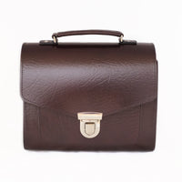 Executive Handmade Leather Sugarcube Grande - Marsala Red-0