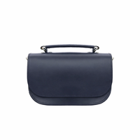 Aura Handmade Leather Bag - Navy Blue-0