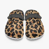 Leopard Print Clogs Unisex Funky Work Shoes