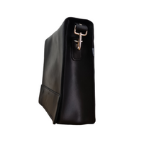 Soft Tannery Leather Messenger - Black-2