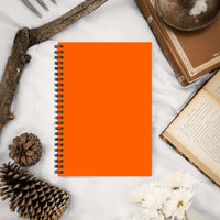 Plain Orange A5 Spiral Notebook