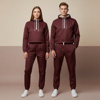 Burgundy Cropped Jacket | Women's Pullover Hooded Jacket