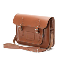 Leather School Satchel - Chestnut-2