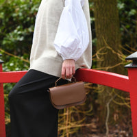 Aura Handmade Leather Bag - Chestnut-1