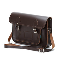Handmade Leather Satchel - Dark Brown-3