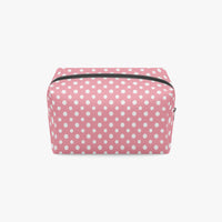 Pink Polka Dot Makeup Bag