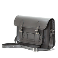 Handmade Leather Satchel - Graphite-3