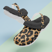 Leopard Print Clogs Unisex Funky Work Shoes