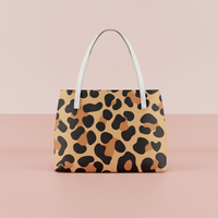 Handbags Leopard Print Classic Brown Shoulder Tote Bag Waterproof Leather