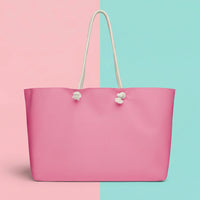 Hot Pink Canvas Tote Bags | Vibrant Oversized Weekender