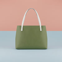 Olive Green Handbag | Earthy Toned PU Leather Shoulder Bag