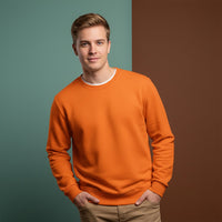 Orange Sweater | Unisex Pullover Aesthetic Sweatshirt