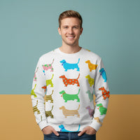 Dachshund Sweater | Unisex Graphic Pullover Aesthetic Sweatshirt
