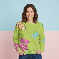 Teddy Bear Sweater | Unisex Graphic Pullover Aesthetic Sweatshirt