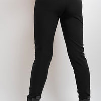 Elastic Waist Button Detail Leggings