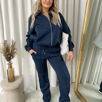Zip Bomber Jacket and Trouser Co-ord Set