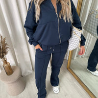 Zip Bomber Jacket and Trouser Co-ord Set