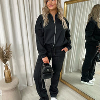 Zip Bomber Jacket and Trouser Co-ord Set