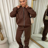 Zip Bomber Jacket and Trouser Co-ord Set