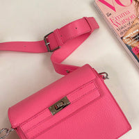 Crossbody Bag in Fuchsia with Adjustable Strap
